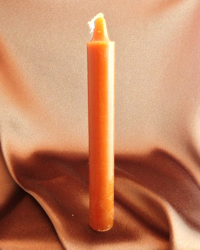 Brown Offertory Candle (6 inches) - Click Image to Close