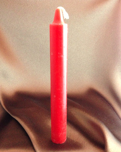 Red Offertory Candle (6 inches) - Click Image to Close