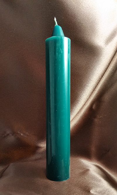 Green Hoodoo Rootwork Jumbo Candle (9 inches)